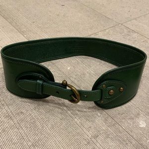 Green Anthropologie Belt Leather Small
